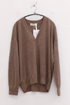 SWAYING 25 Early Autumn Outline Cashmere Cardigan SW-SW25PF1T17C2-KQ Khaki